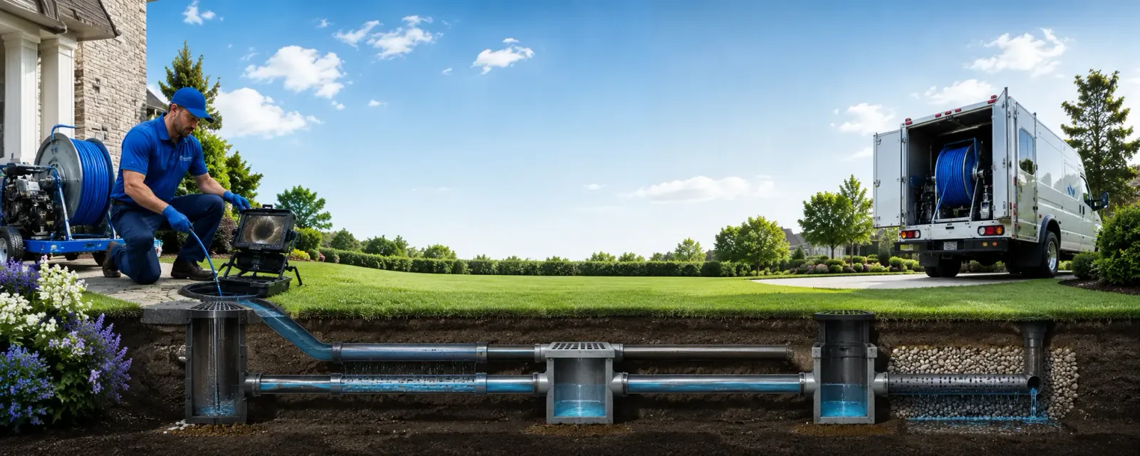 Outdoor drain cleaning information for Ransom, KY